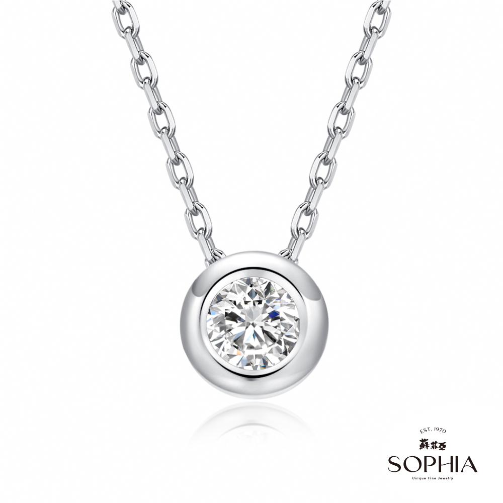 SOPHIA 蘇菲亞珠寶 - 擁愛 10分 14K金 鑽石項墜