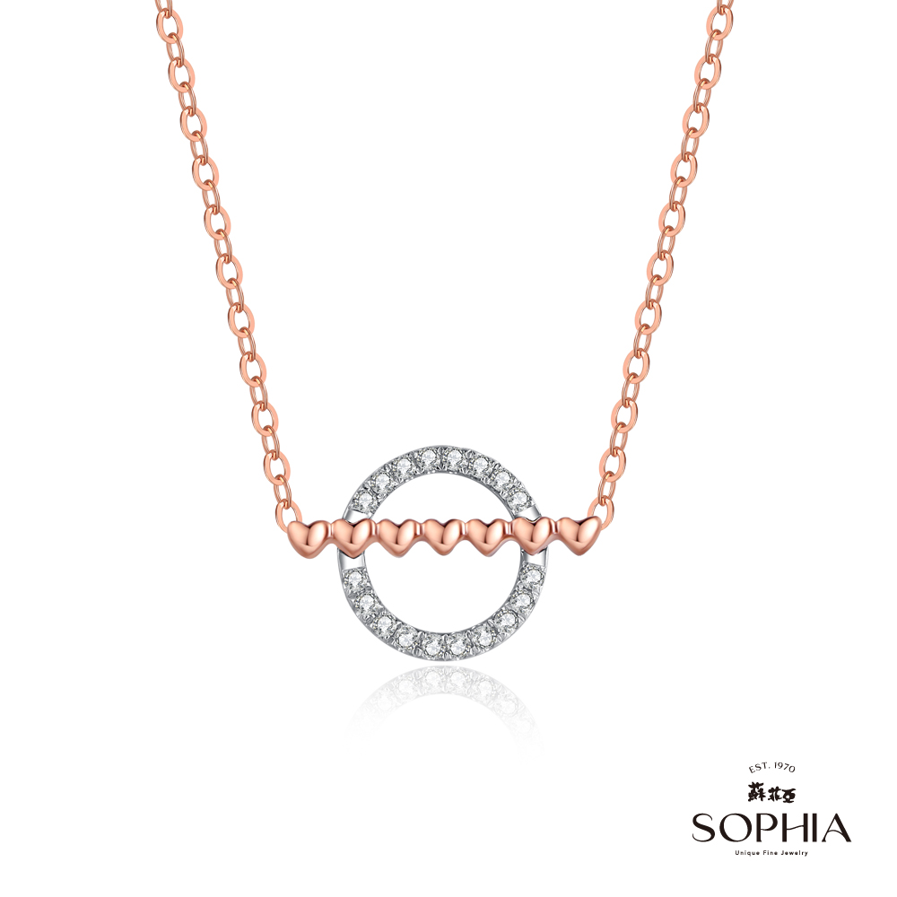 SOPHIA 蘇菲亞珠寶 - 一心圓滿 14K 鑽石套鍊