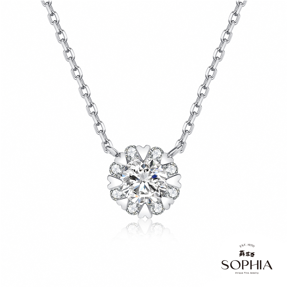 SOPHIA 蘇菲亞珠寶 - 費洛拉 20分 18K金 鑽石套鍊