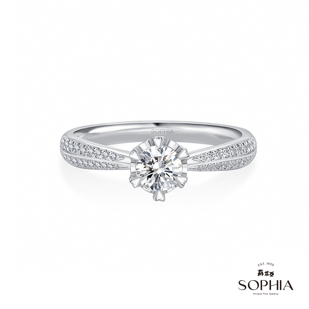SOPHIA 蘇菲亞珠寶 - 相印 0.30克拉 18K白金 鑽石戒指