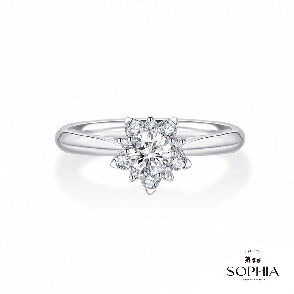 SOPHIA 蘇菲亞珠寶 - 星戀 0.30克拉 18K白金 鑽石戒指