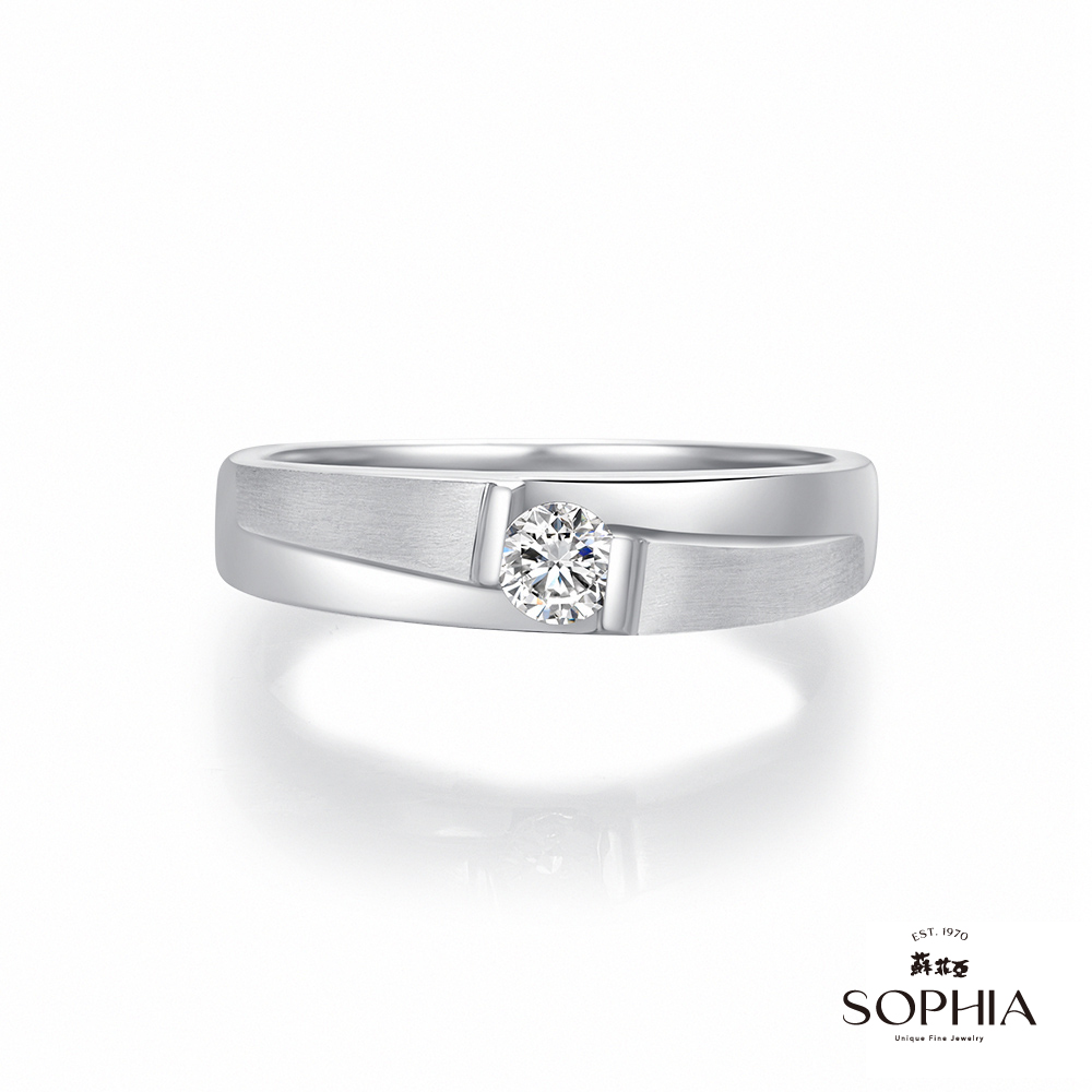 SOPHIA 蘇菲亞珠寶 - 唯一 0.20克拉 14K白金 鑽石戒指