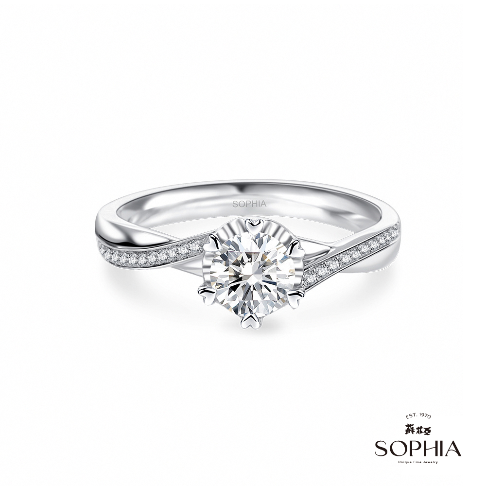 SOPHIA 蘇菲亞珠寶 - 心願 0.50克拉 18K白金 鑽石戒指