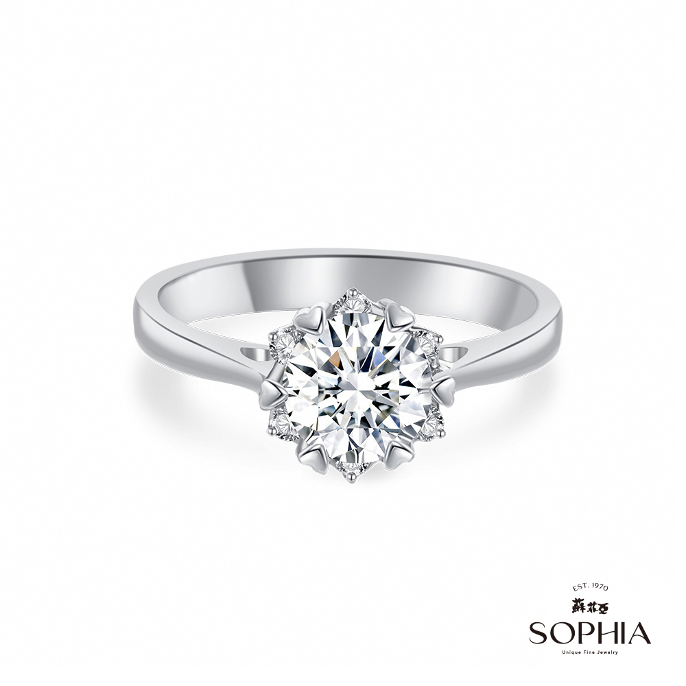 SOPHIA 蘇菲亞珠寶 - 費洛拉 1.00克拉 18K白金 鑽石戒指