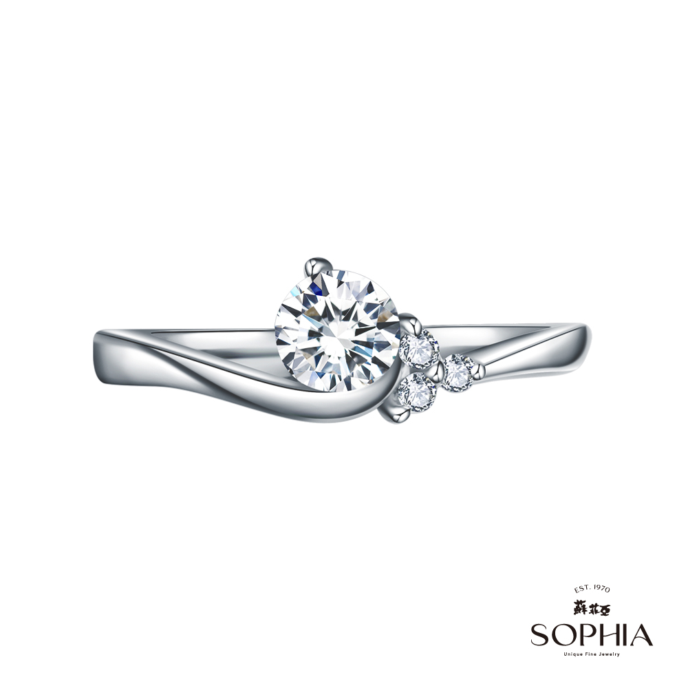 SOPHIA 蘇菲亞珠寶 - 華麗愛情 30分 18K白金 鑽石戒指