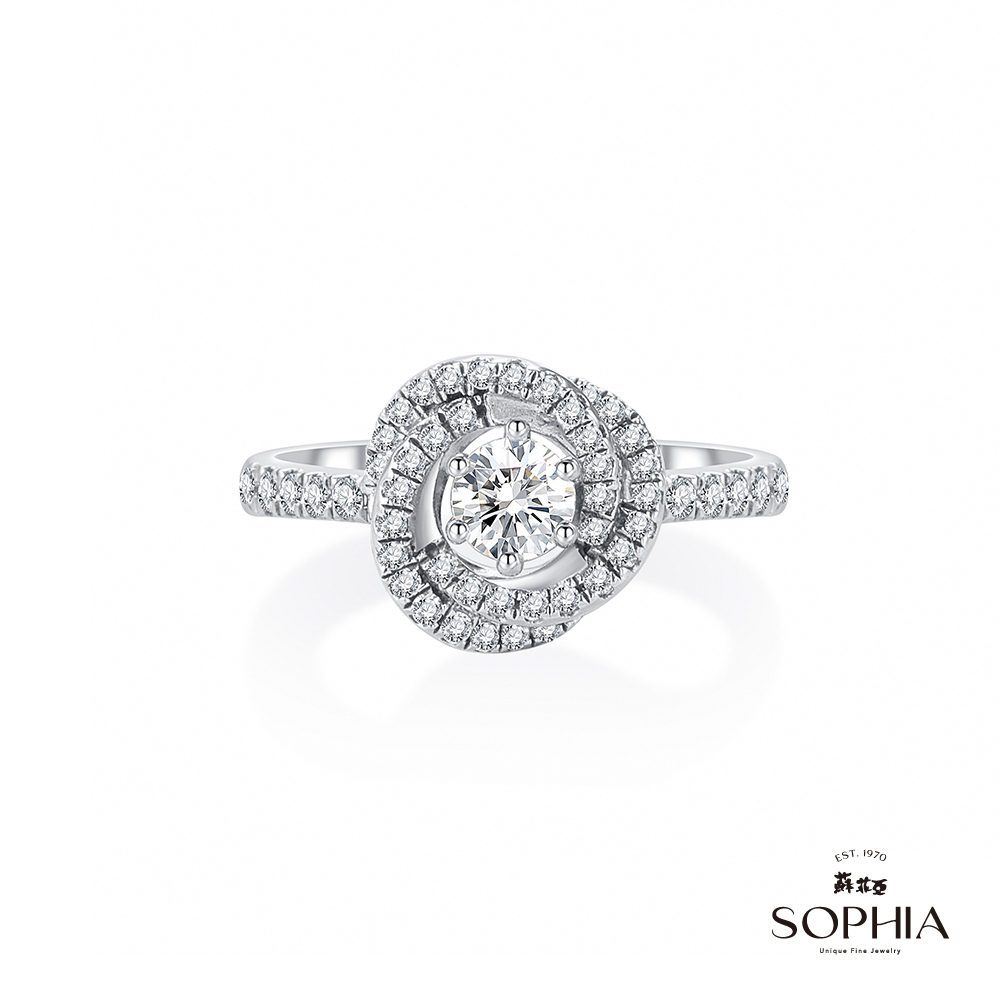 SOPHIA 蘇菲亞珠寶 - 艾芙羅狄 30分 18K白金 鑽石戒指