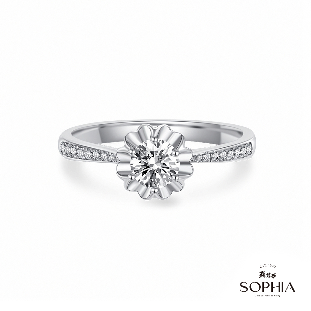 SOPHIA 蘇菲亞珠寶 - 摯愛 30分 18K白金 鑽石戒指