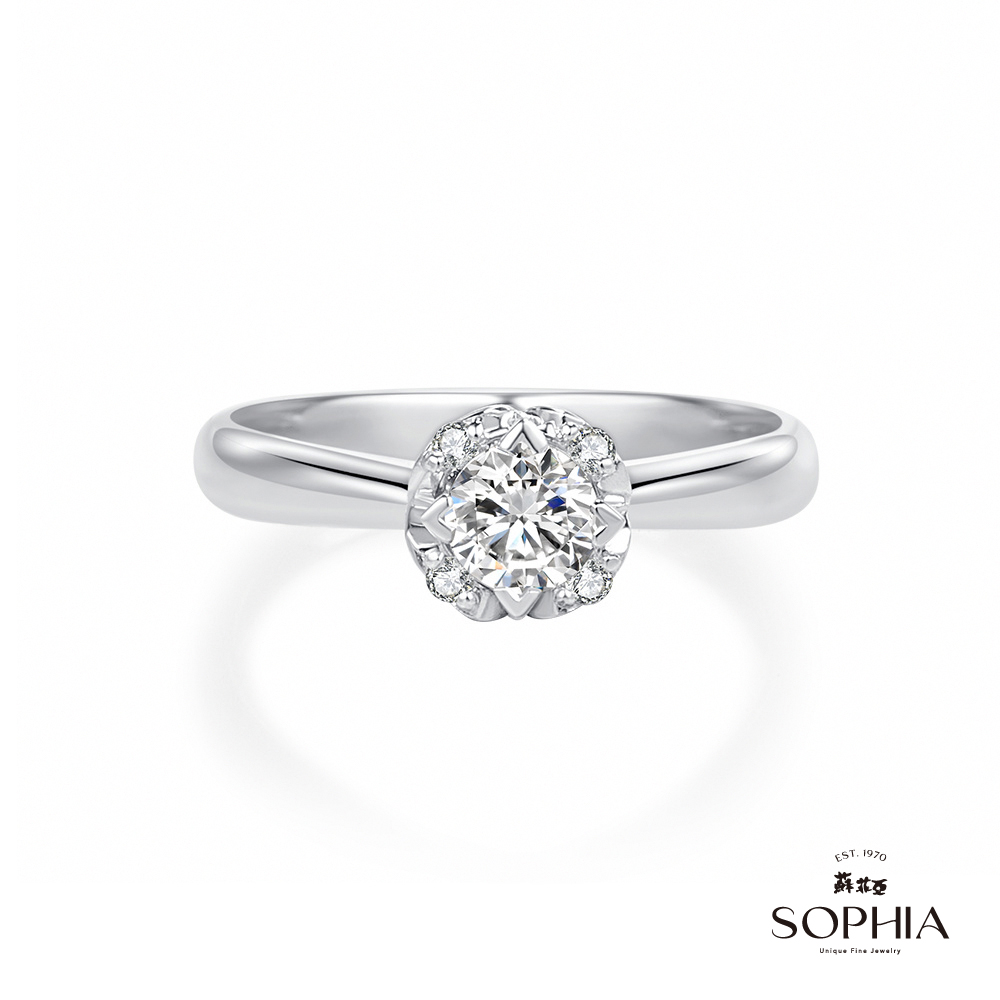 SOPHIA 蘇菲亞珠寶 - 40週年 30分 18K白金 鑽石戒指
