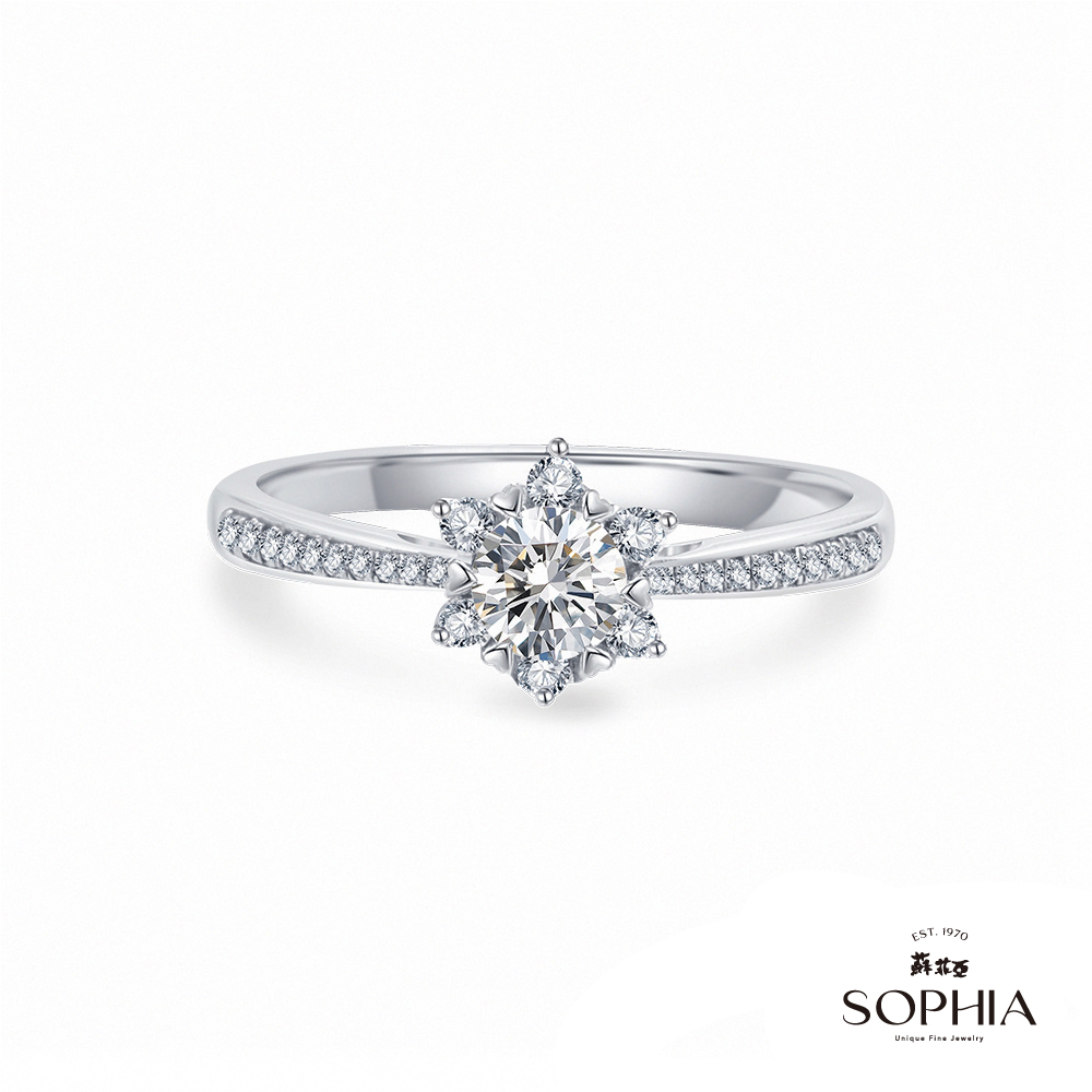 SOPHIA 蘇菲亞珠寶 - 摘星 30分 18K白金 鑽石戒指