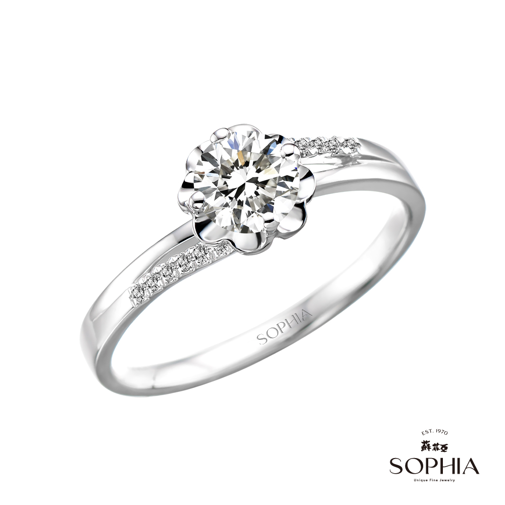 SOPHIA 蘇菲亞珠寶 - 幸福捧花 50分 D/SI1 18K 鑽石戒指