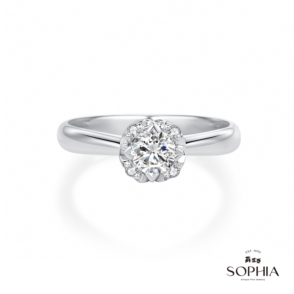 SOPHIA 蘇菲亞珠寶 - 40周年 50分 GIA D/SI2 18K金 鑽石戒指