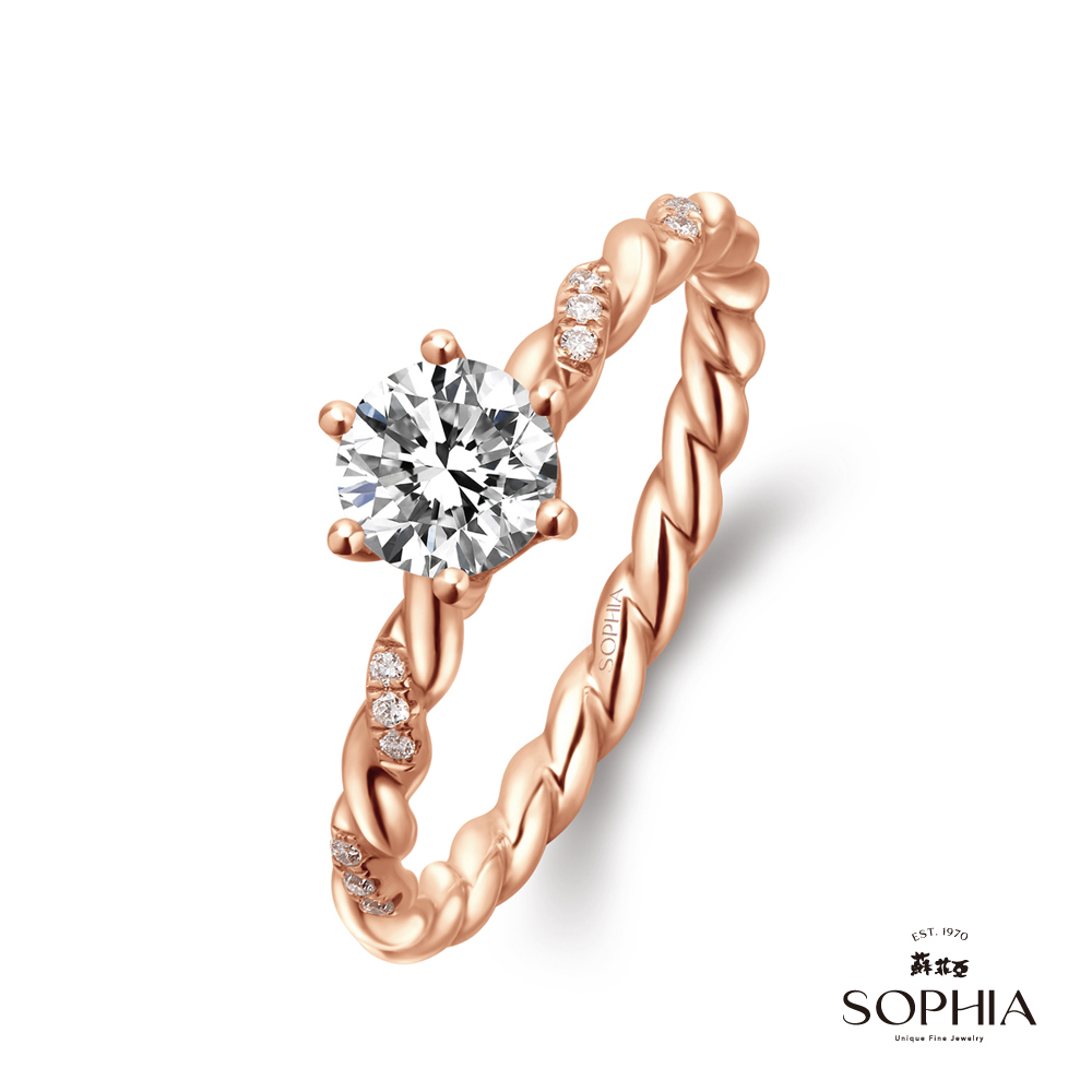 SOPHIA 蘇菲亞珠寶 - 艾曼達 50分 F/VVS1 18K金 鑽石戒指
