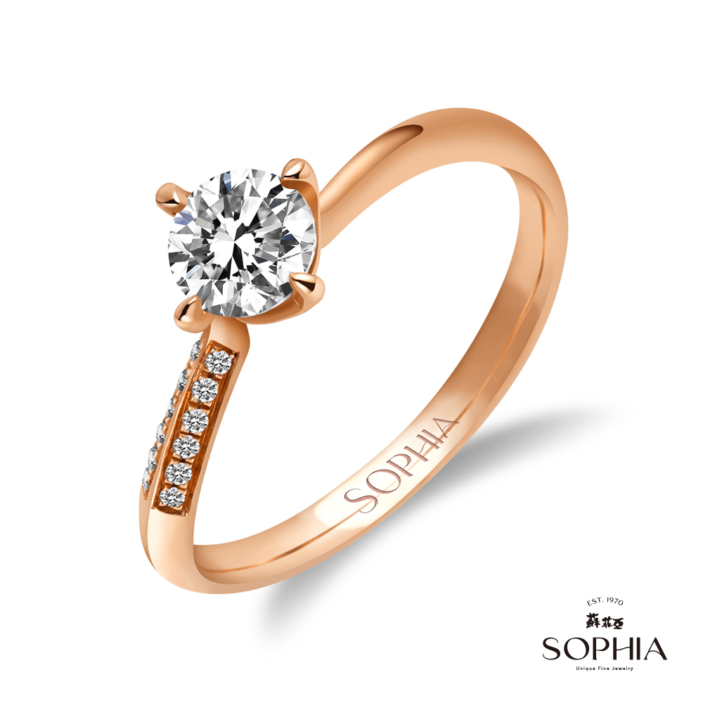 SOPHIA 蘇菲亞珠寶 - 尤娜 50分 F/VVS1 18K金 鑽石戒指