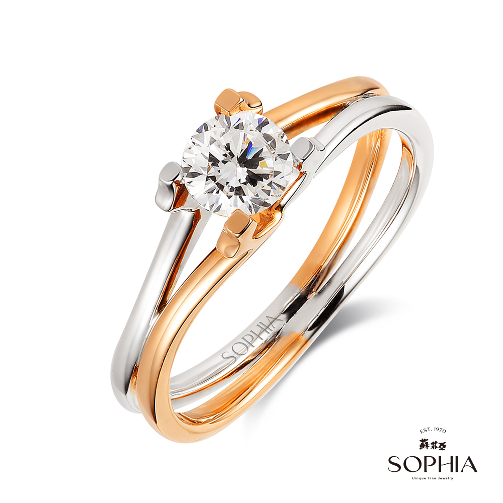 SOPHIA 蘇菲亞珠寶 - 維爾拉 50分 F/VVS1 18K金 鑽石戒指