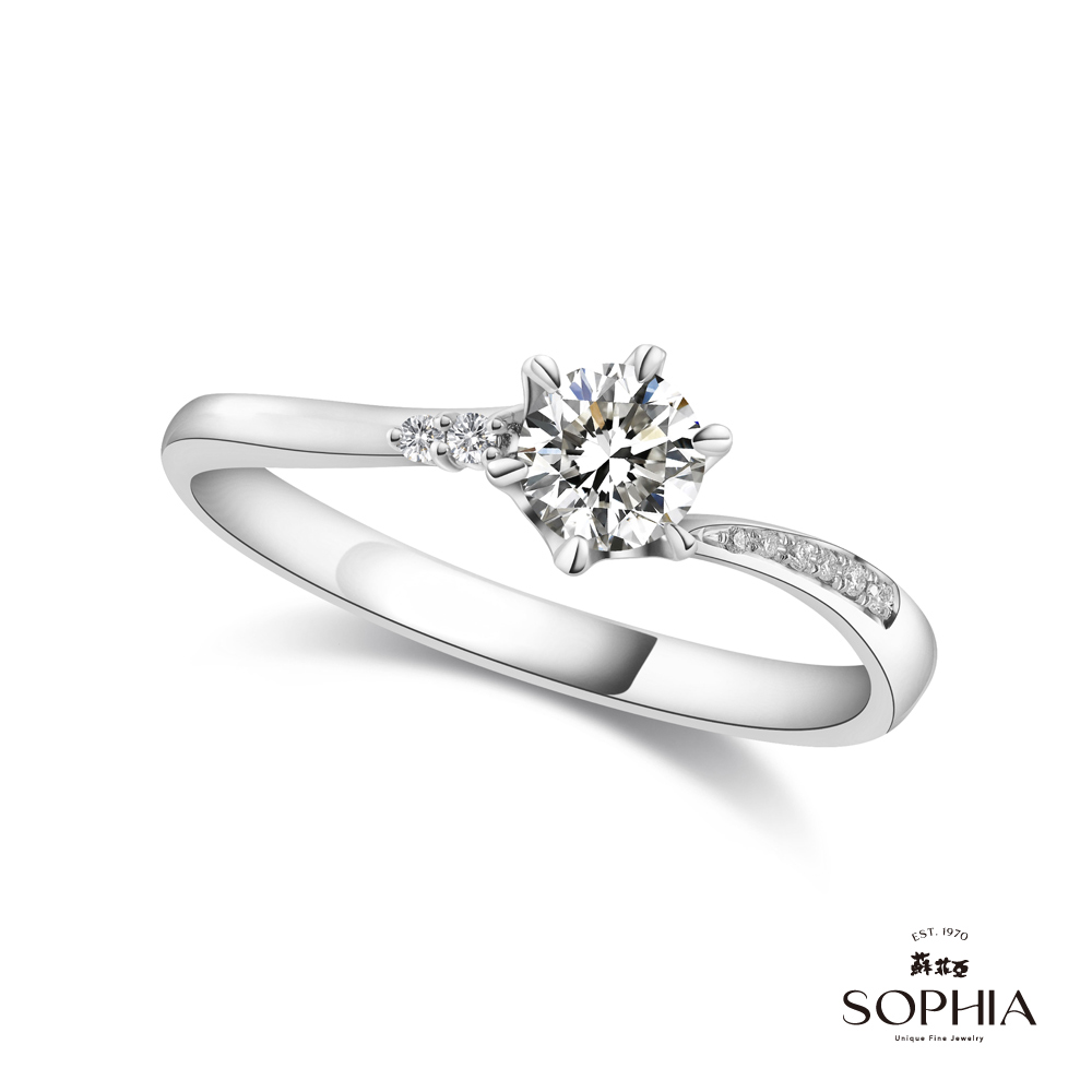 SOPHIA 蘇菲亞珠寶 - Erato 艾拉托30分 F/VS2 18K金 鑽石戒指