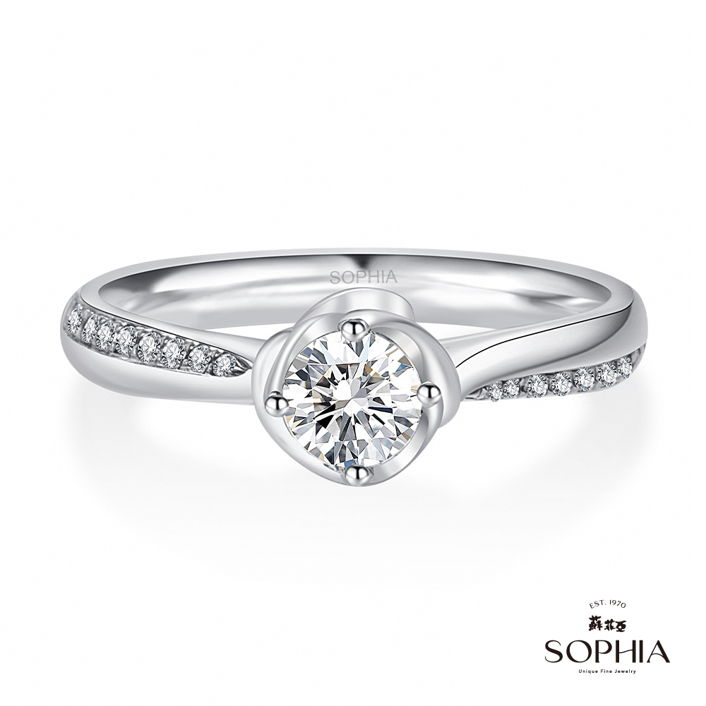 SOPHIA 蘇菲亞珠寶 - 約定30分 F/VS2 18K金 鑽石戒指