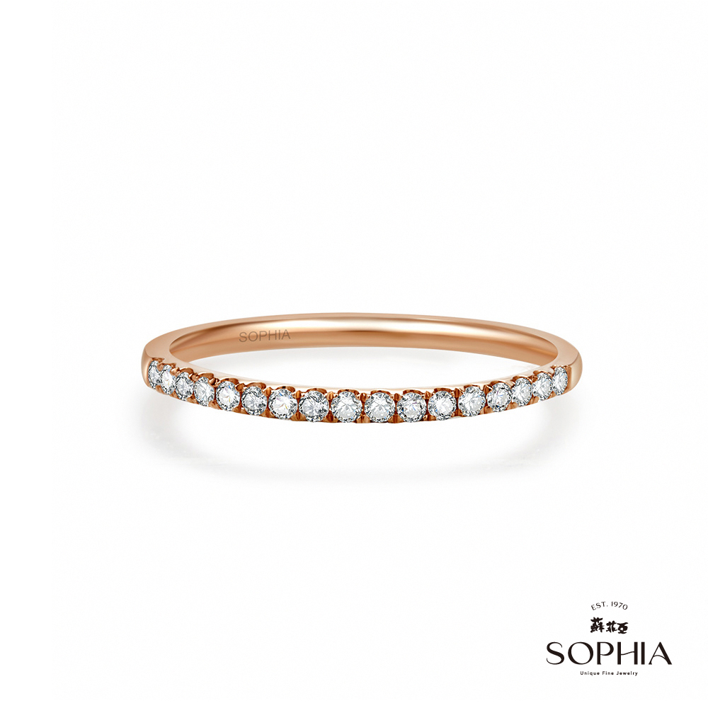 SOPHIA 蘇菲亞珠寶 - 無時無刻 14K玫瑰金 鑽石戒指