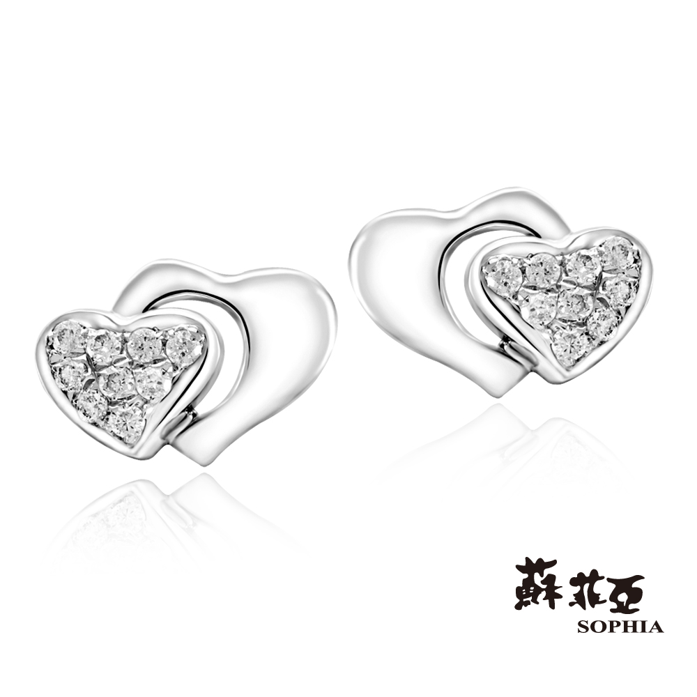 SOPHIA 蘇菲亞珠寶 - 派特絲 18K白K金 鑽石耳環