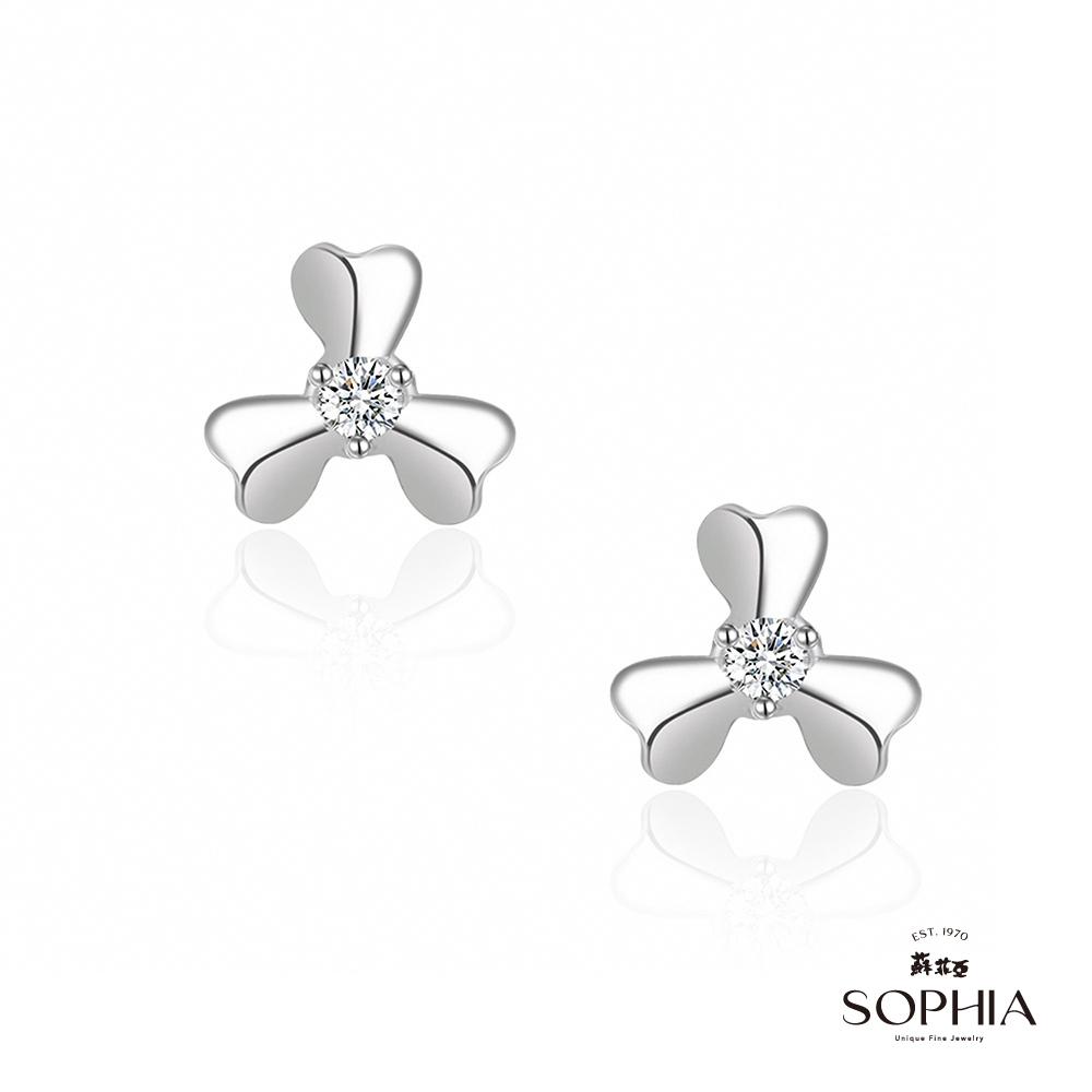 SOPHIA 蘇菲亞珠寶 - 愛的花語 14WK 鑽石耳環
