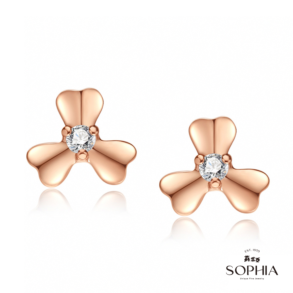 SOPHIA 蘇菲亞珠寶 - 愛的花語 14RK 鑽石耳環