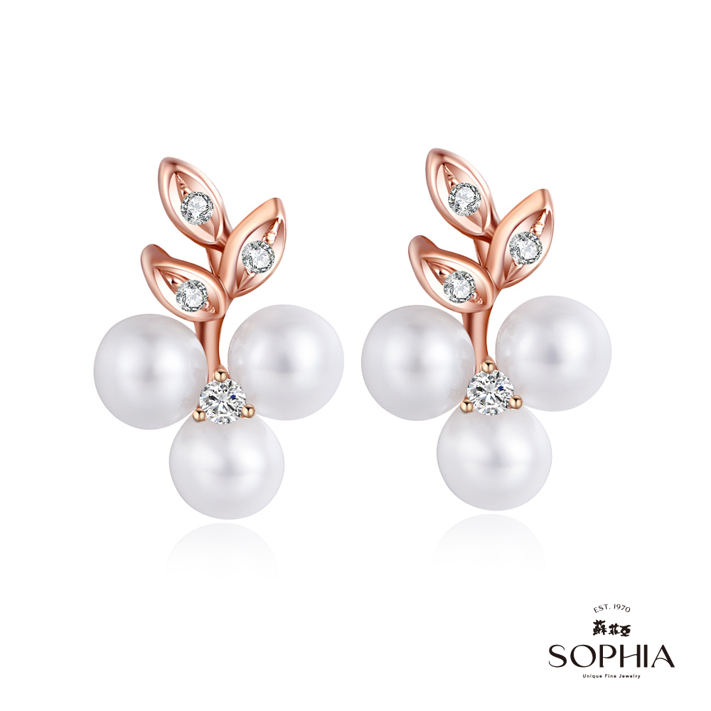 SOPHIA 蘇菲亞珠寶 - 清麗珍珠 14RK 珍珠耳環