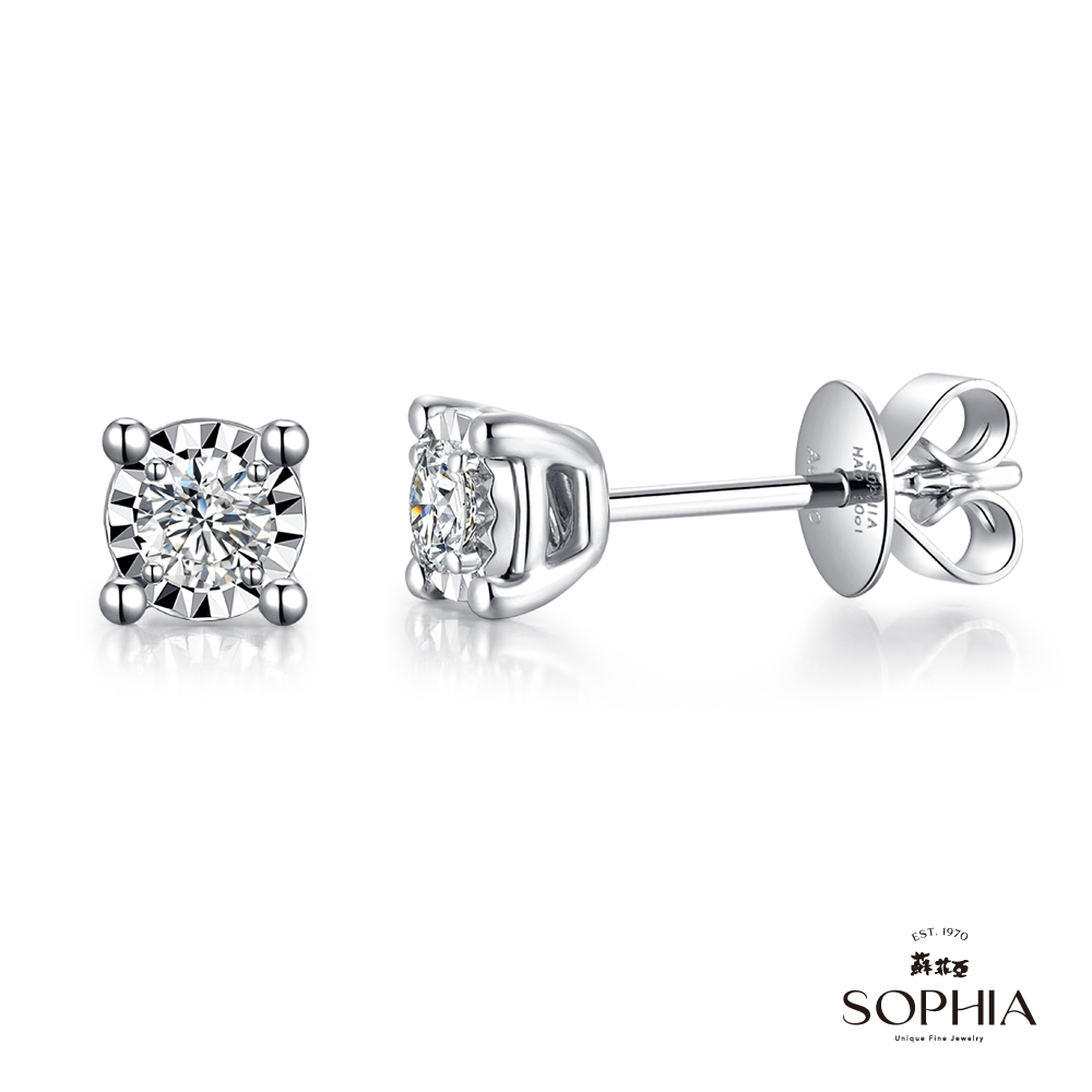 SOPHIA 蘇菲亞珠寶 - 純真 18K 鑽石耳環