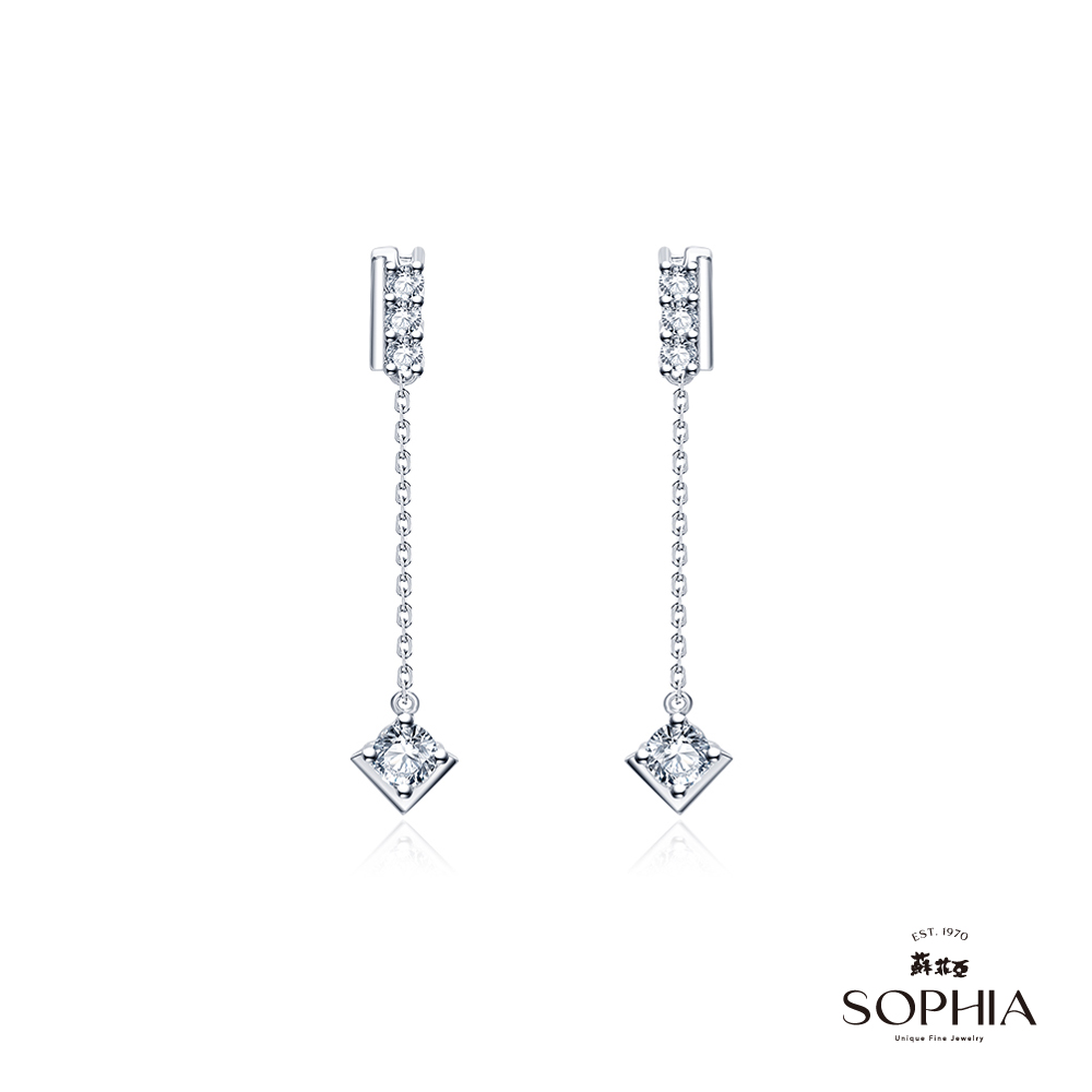 SOPHIA 蘇菲亞珠寶 - 浮光 14K 鑽石耳環