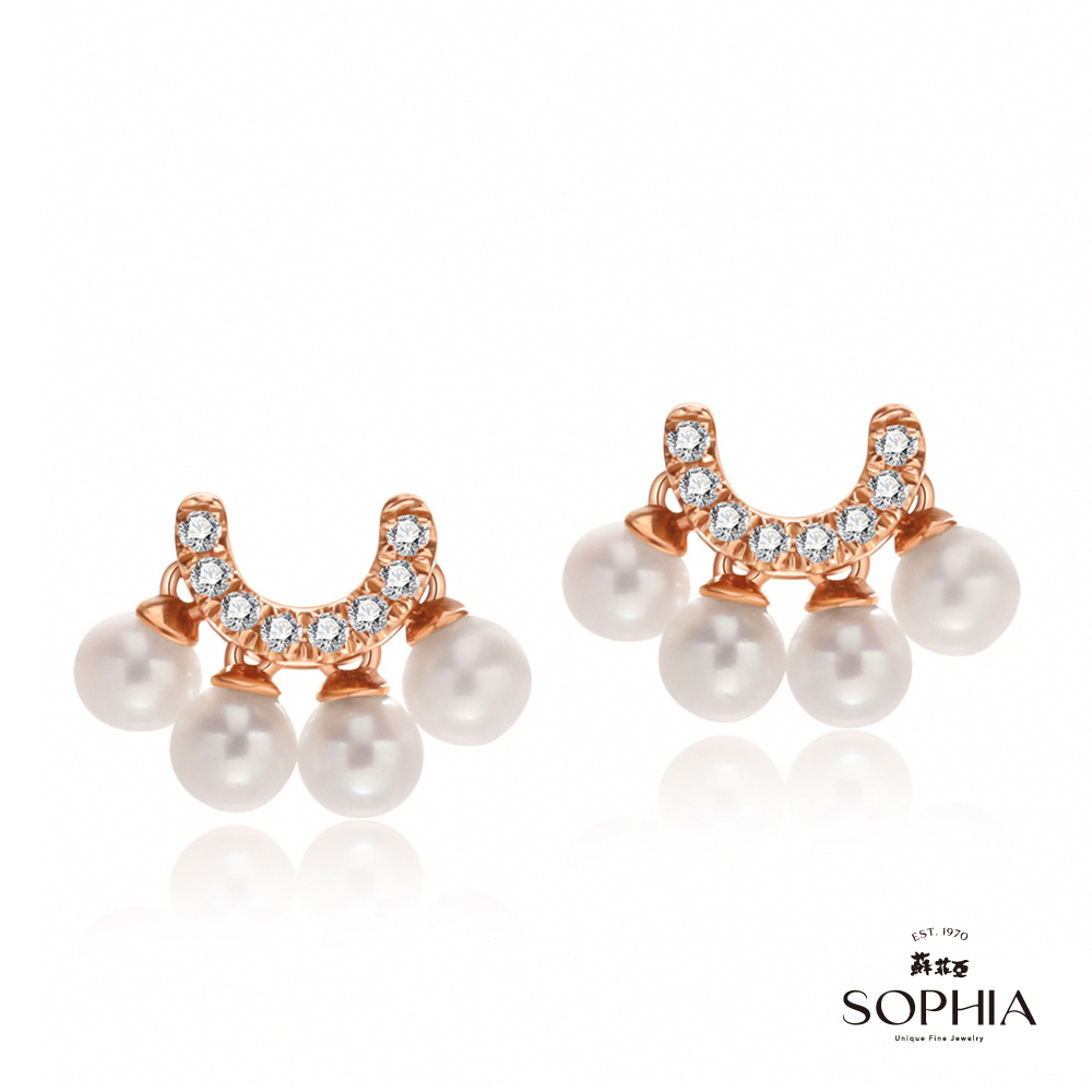 SOPHIA 蘇菲亞珠寶 - 微笑 14RK 珍珠耳環