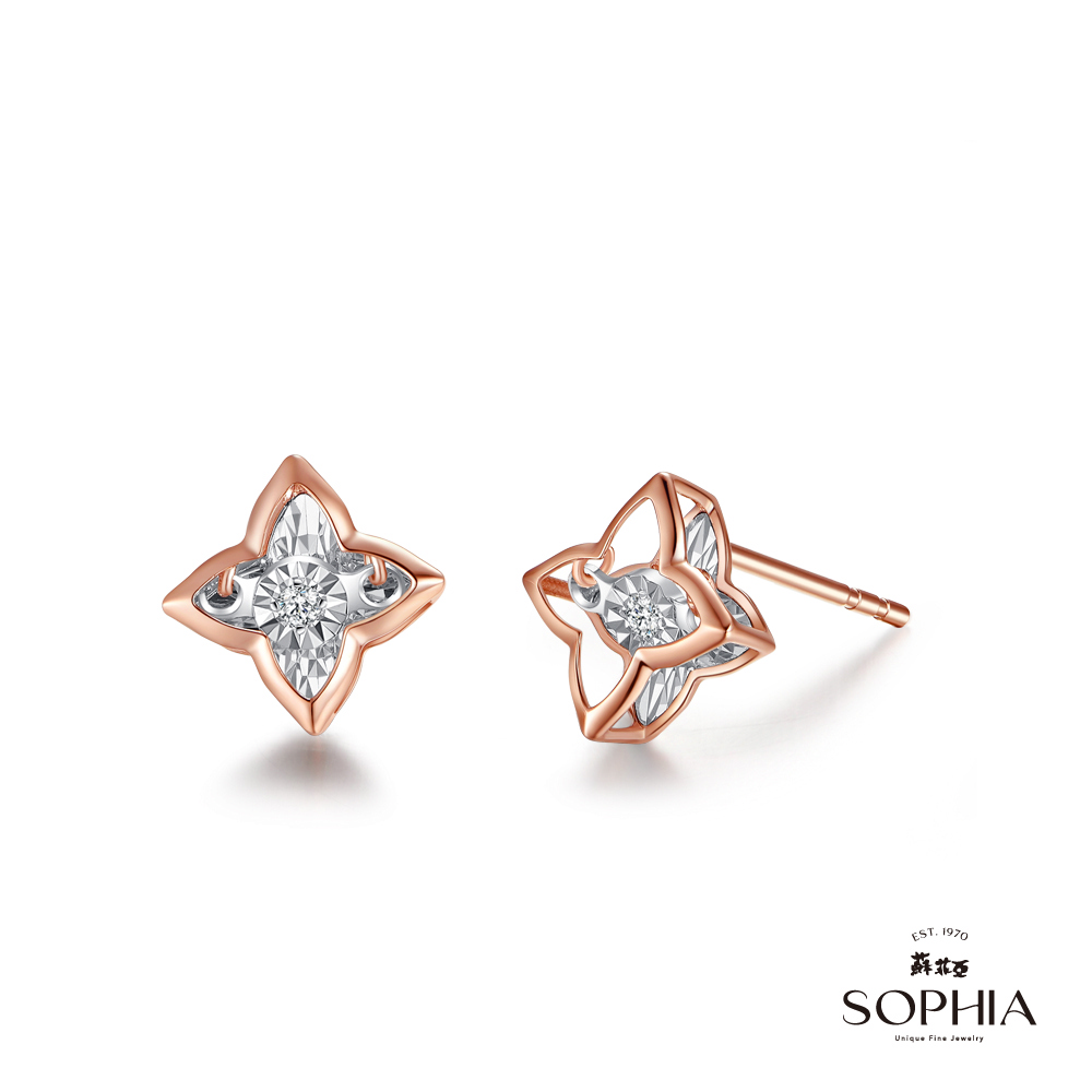 SOPHIA 蘇菲亞珠寶 - 奧拉 18K金 鑽石耳環