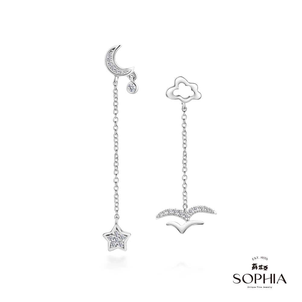 SOPHIA 蘇菲亞珠寶 - 貝拉米 18K金 鑽石耳環