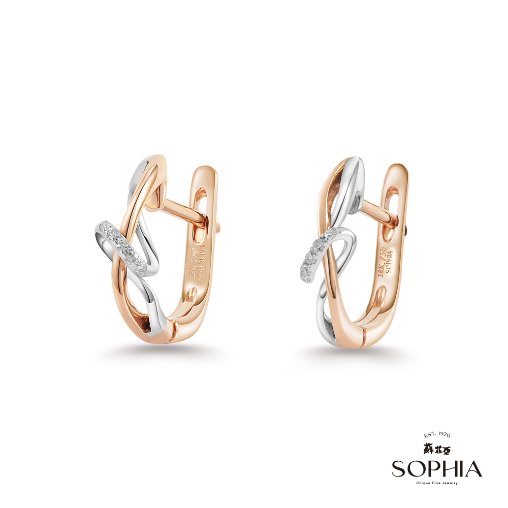 SOPHIA 蘇菲亞珠寶 - 維拉 14K金 鑽石耳環
