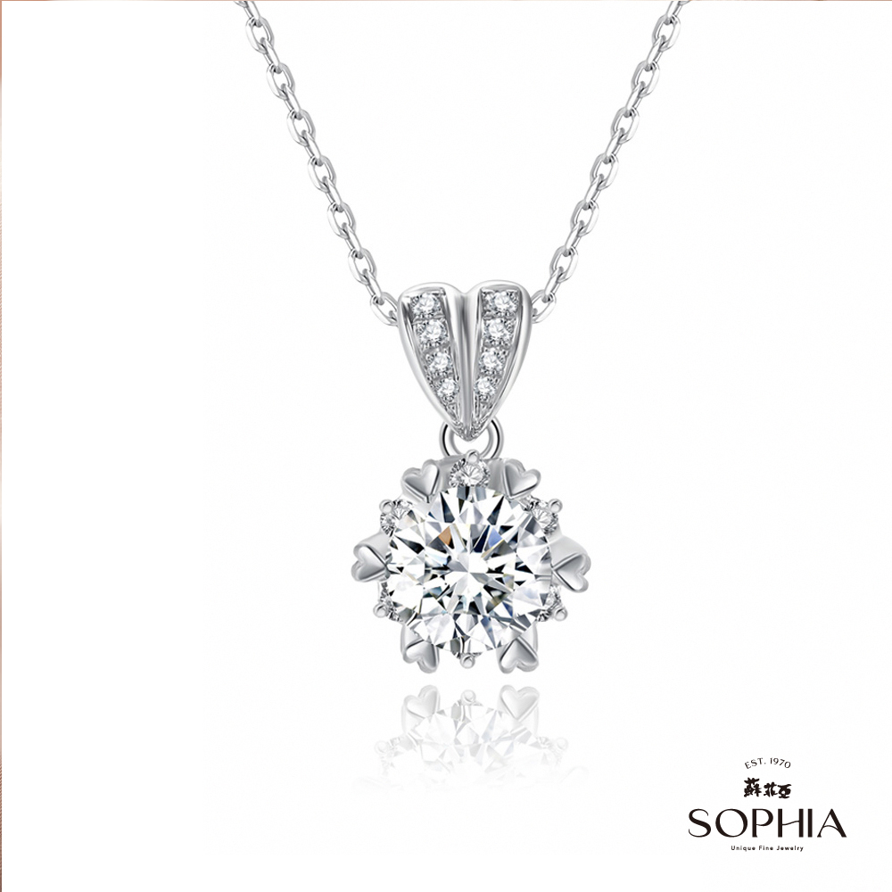 SOPHIA 蘇菲亞珠寶 - 相印30分 GIA D/SI1 18K金 鑽石項墜
