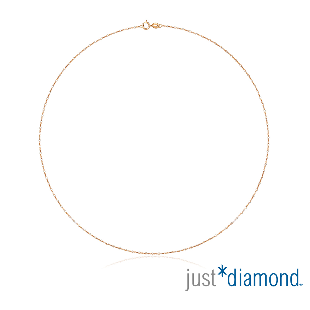 【Just Diamond】18K玫瑰金雙色鍊(45cm)