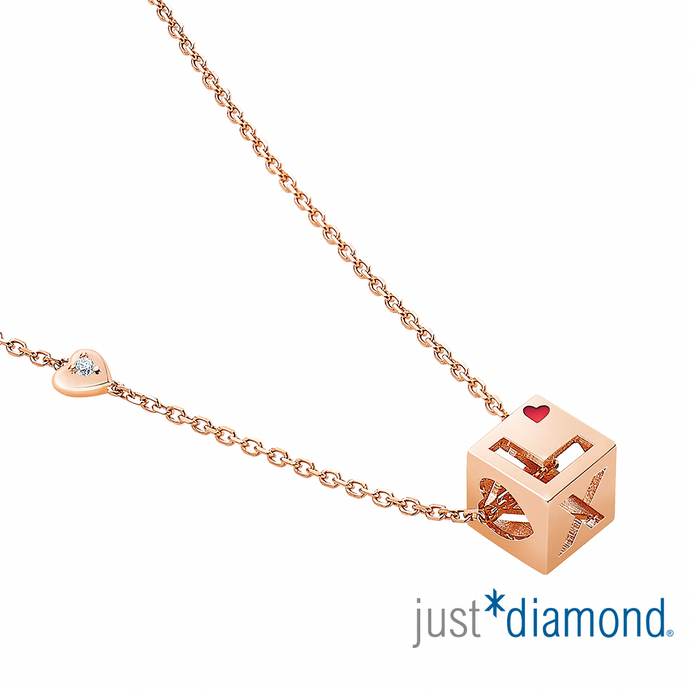 【Just Diamond】幾何迷情 18K金鑽石項鍊