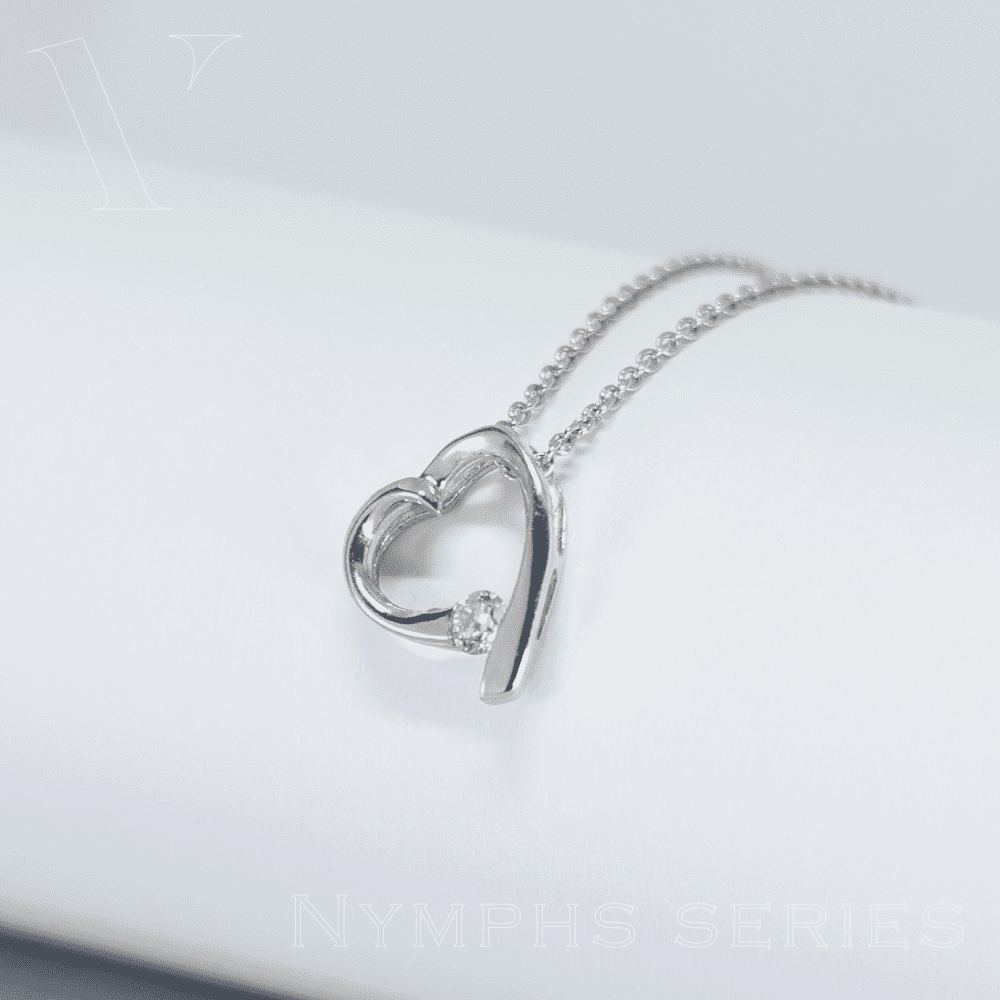 【le voeu】親愛女神 維納斯 鑽石 項鍊 0.1克拉 輕珠寶(白K金台)