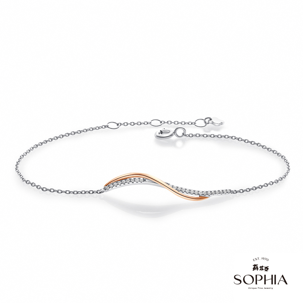 SOPHIA 蘇菲亞珠寶 - 艾菲絲 18K雙色 鑽石手鍊