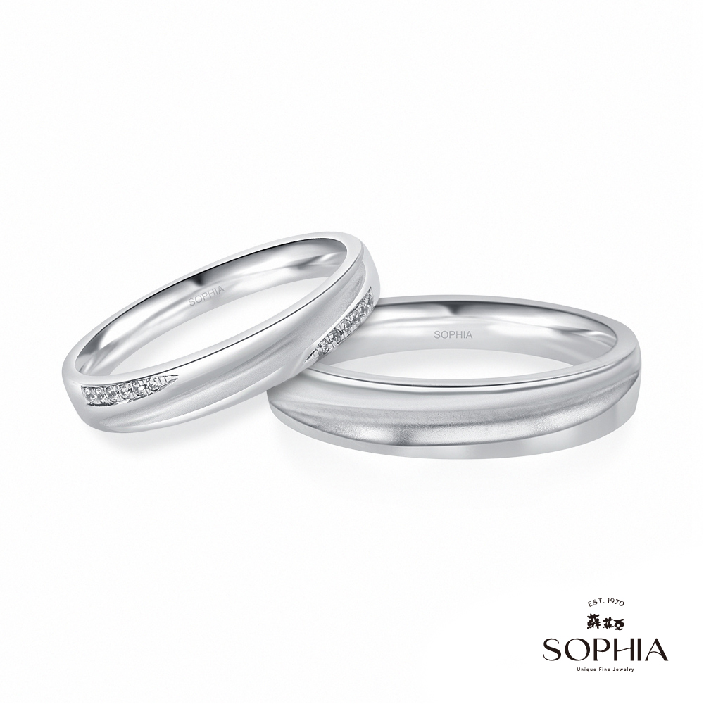 SOPHIA 蘇菲亞珠寶 - 縈繞 950鉑金 結婚對戒