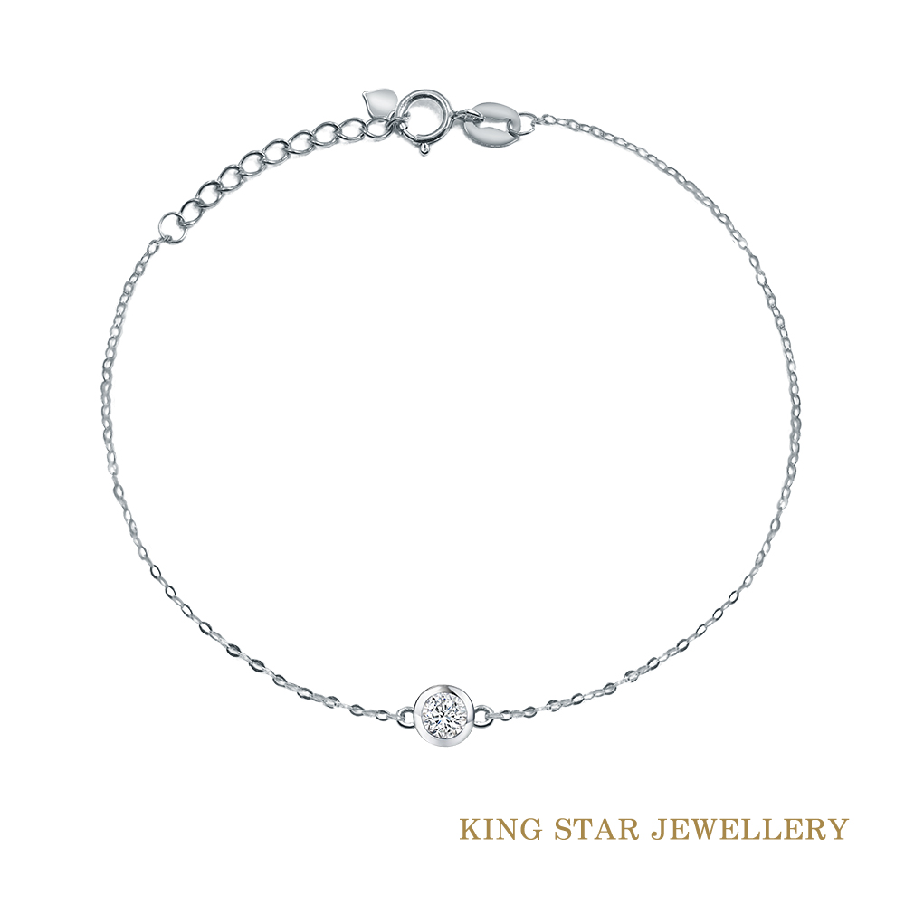 King Star 鑽石18K金泡泡款手鍊