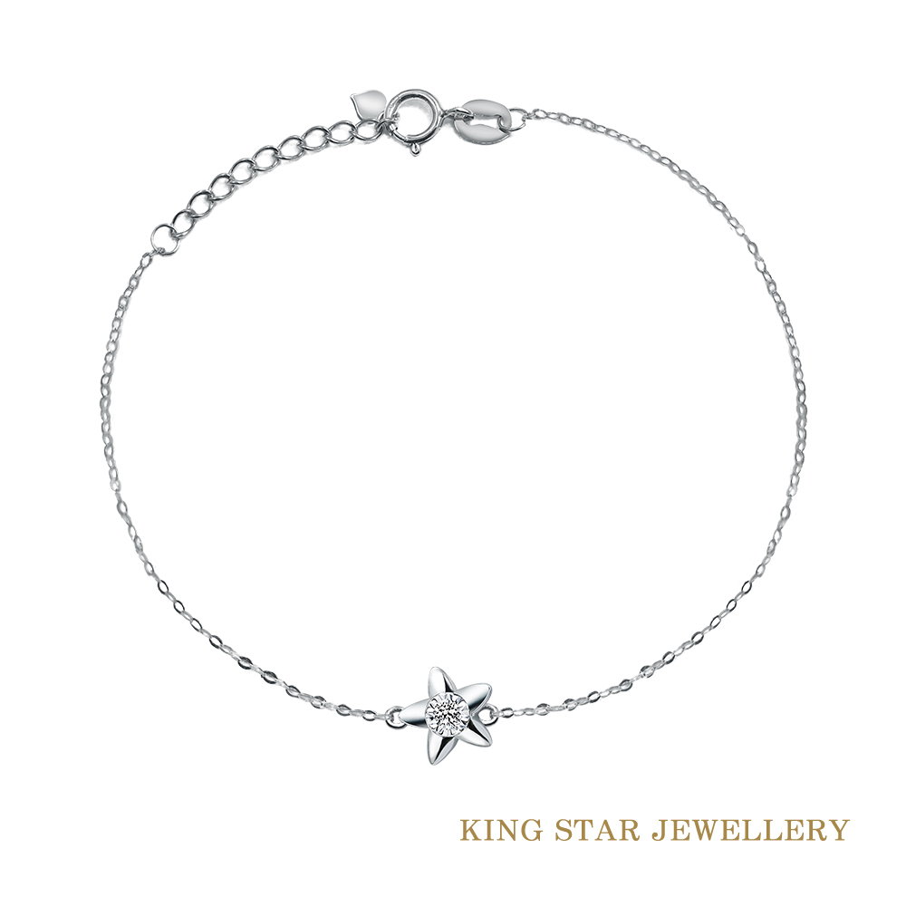 King Star 鑽石18K金星星款手鍊