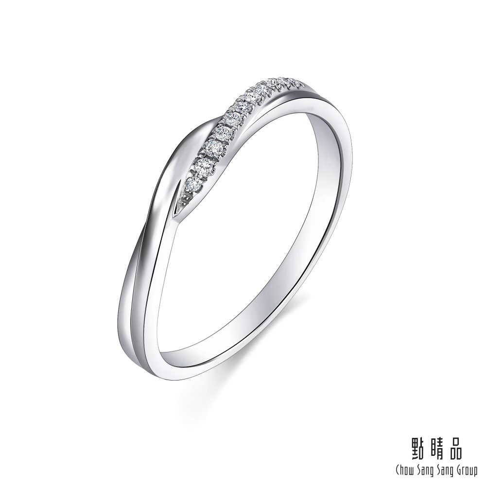 點睛品 PROMESSA PT950鉑金 星宇系列 鑽石戒指(女戒)