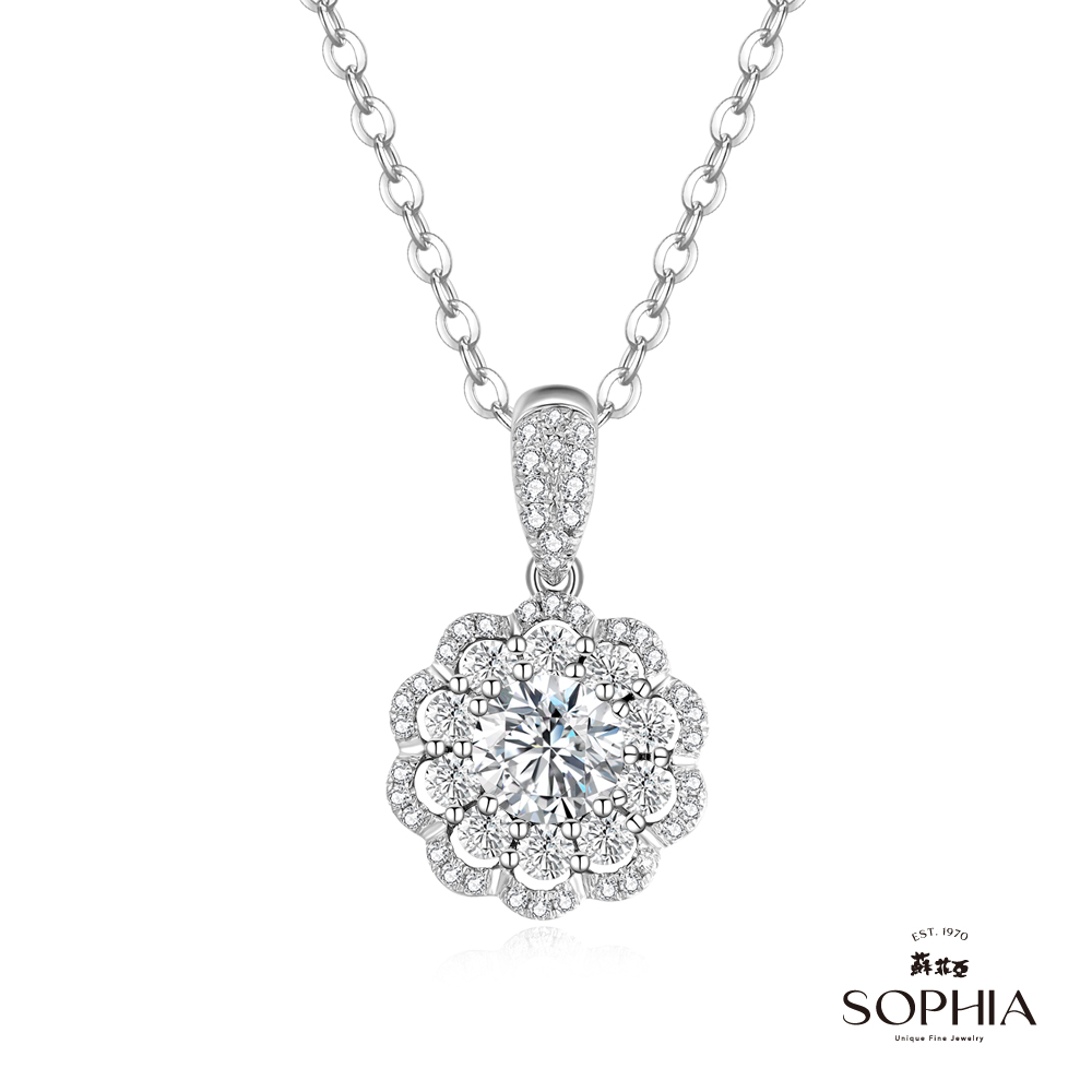 SOPHIA 蘇菲亞珠寶 - Calista卡莉絲塔IGI 1.00克拉 D/VS1 PT950鉑金 鑽石項墜(培育鑽)