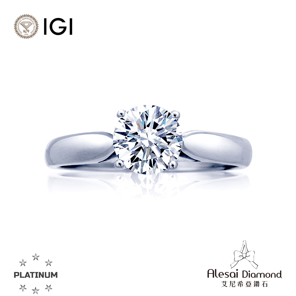 Alesai艾尼希亞鑽石IGI 3克拉D/VVS2 四爪鑽戒培育鑽石3EX+IDEAL車工- FindPrice 價格網