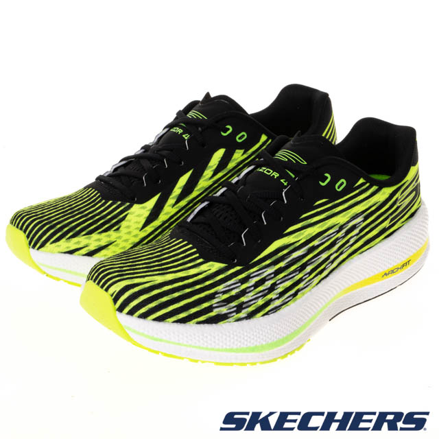 SKECHERS 男鞋 競速慢跑系列 GO RUN RAZOR 4 - 246075LIME