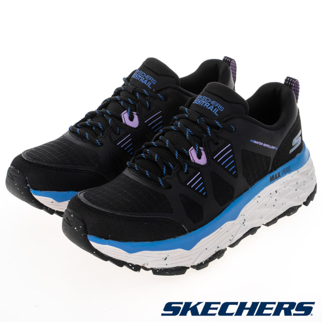SKECHERS 女鞋 慢跑鞋 慢跑系列 GORUN MAX CUSHIONING ELITE TRAIL - 129151BKBL