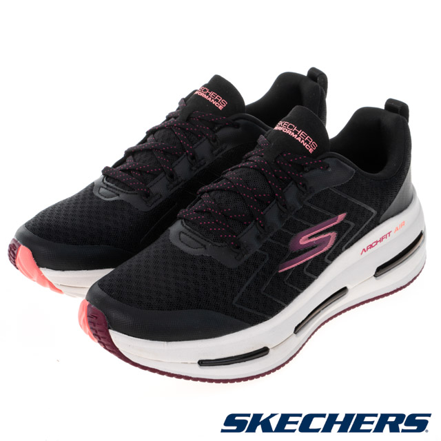 SKECHERS 女鞋 慢跑鞋 慢跑系列 GO RUN MAX CUSHIONING ARCH FIT AIR - 129315BKBU