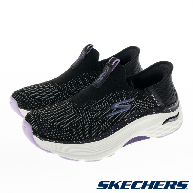 SKECHERS 女鞋 慢跑系列 瞬穿舒適科技 GO RUN MAX CUSHIONING ARCH FIT - 128924BKPR