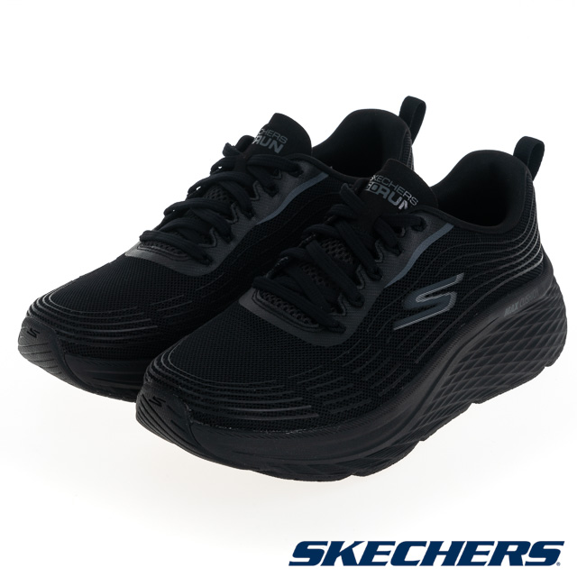 SKECHERS 女鞋 慢跑鞋 慢跑系列 GO RUN MAX CUSHIONING ELITE 2.0 寬楦款 - 129600WBBK