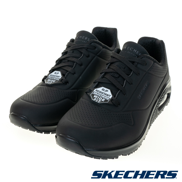 SKECHERS 女鞋 工作鞋系列 UNO SR 寬楦款 - 108021WBLK