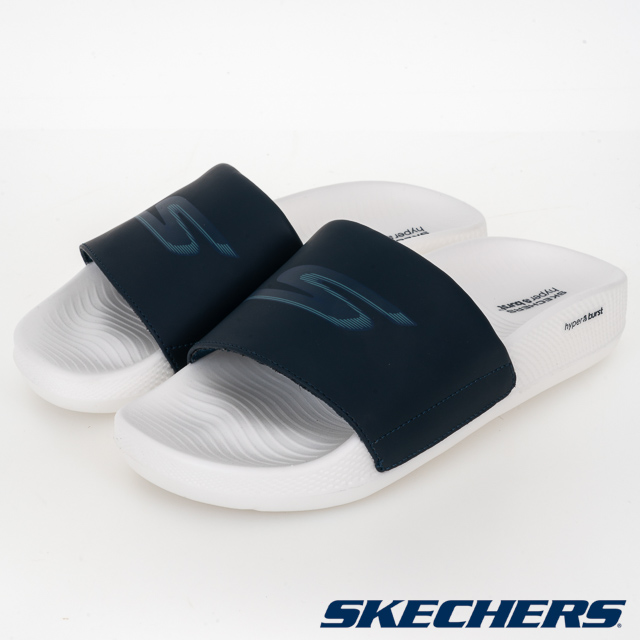 SKECHERS 女鞋 健走系列 涼拖鞋 HYPER SLIDE - 140448NVY