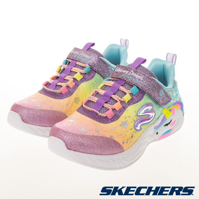 SKECHERS 女童系列燈鞋 UNICORN DREAMS - 302311LPRMT